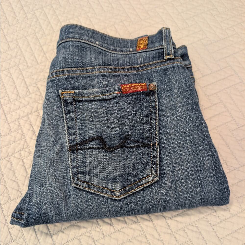 7 For All Mankind Jeans Women's Size 26 Blue Josefina Skinny Boyfriend (0484)